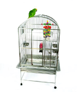 Koloa Kavern Dometop Stainless Steel Bird Cage